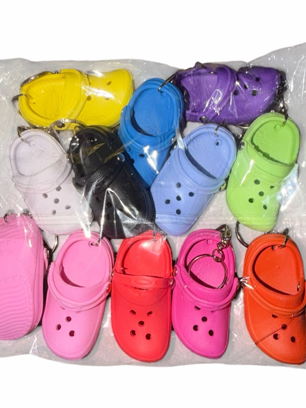CROCS Mini Clog Keychain Set in Multicolor 12 pieces Greta gifts for nurses